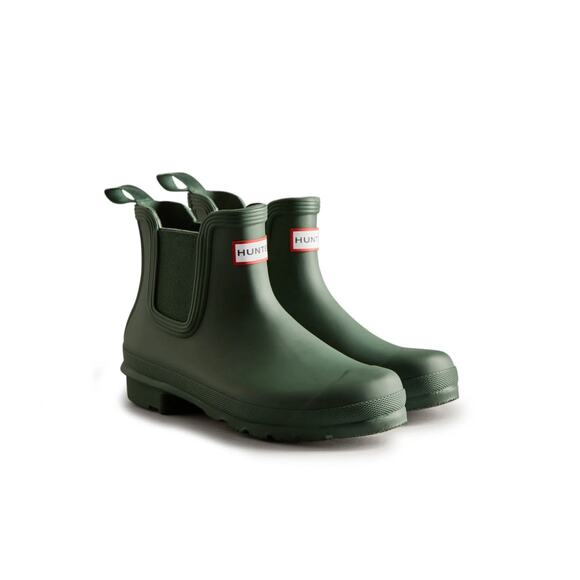 Hunter Women's Original Chelsea Rain Waterproof Boots Hunter Green size 10 - Picture 2 of 7